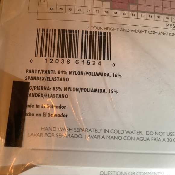 Hanes Silk Reflections control top pantyhose, jet black, size: Two Plus - Picture 5 of 10